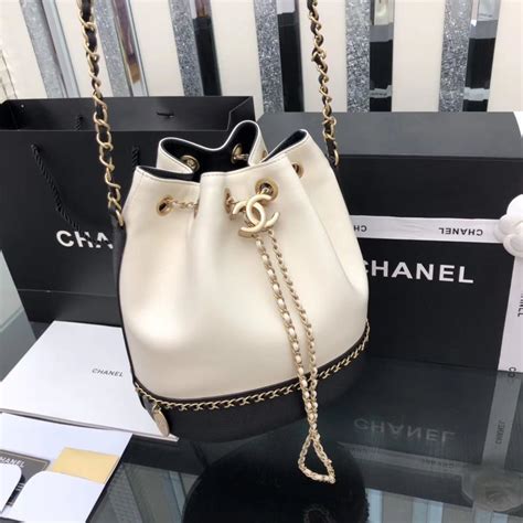 chanel black and white bucket bag|cheapest Chanel bag 2020.